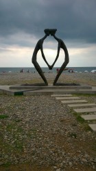 Statues Batumi beach