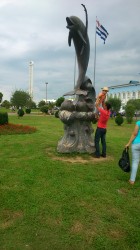 Dolphin statue Batumi