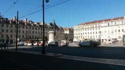 Main square Lisbon by River Tagus (Rio Tejo)