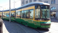 A tram in Helsinki