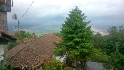 Rainbow over the hills of Lousa