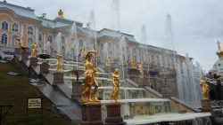 Fountains at Peterhof Palace gardens