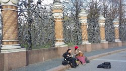 Buskers in St Petersburg