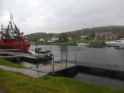Boat on the Caledonian Canal