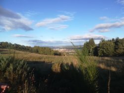 The countryside overlooking Inverness