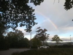 A rainbow over Inverness