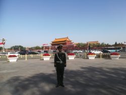 Guard on duty at Tiananmen Square