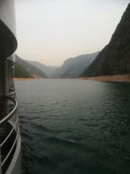 View from the boat on the Yangtze River