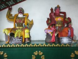 Buddhist figures in the temple